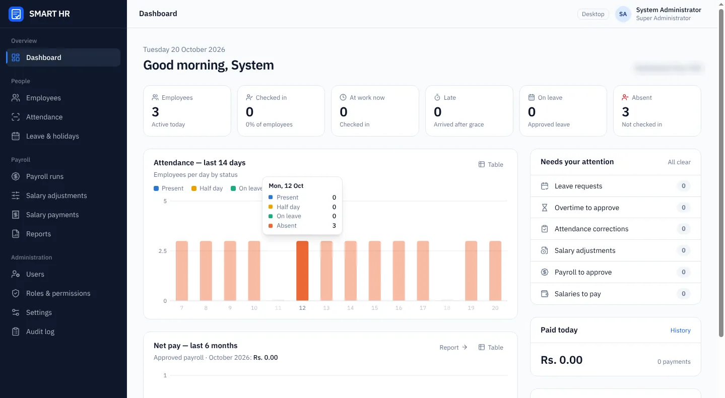 HR & Payroll System – project by Thakshila Prasanna